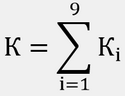 Формула показателя риска К
